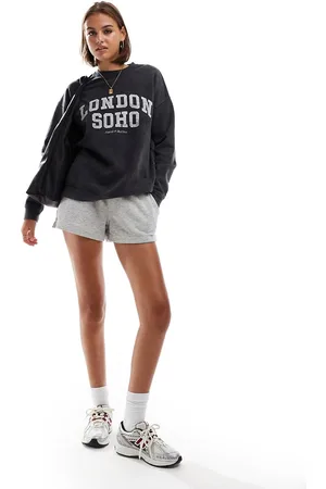 4th & Reckless London Soho embroidered sweatshirt in acid wash