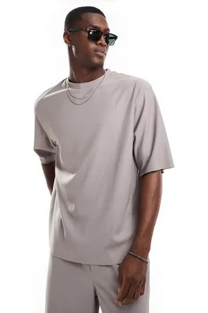 Only & Sons Plisse super oversized t-shirt co-ord in
