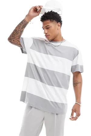 Threadbare Oversized stripe t-shirt in