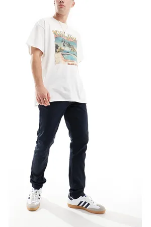 Threadbare Pull on slim chino trouser in
