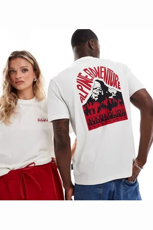 Napapijri Niu mountain backprint t-shirt in