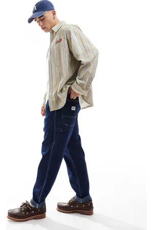Lee Relaxed canvas carpenter trousers in rinse dark wash