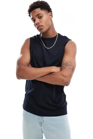 French Connection French Connection sleeveless t-shirt vest in navy
