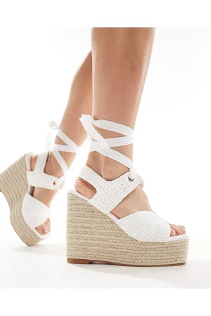 Public Desire Solstice heeled espadrille with woven straps in