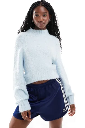 Glamorous Chunky boxy crop knit jumper in baby