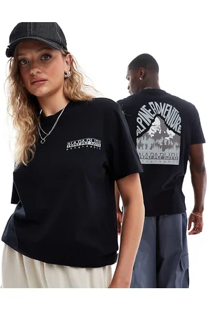 Napapijri Niu mountain backprint t-shirt in