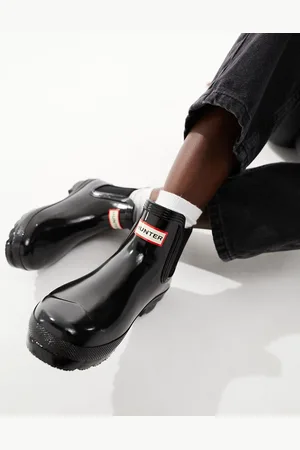 Hunter Original chelsea wellington boots in gloss