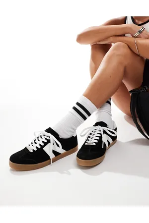Schuh Marnie gum sole trainers in suede