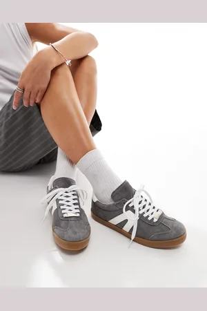 Schuh Marnie gum sole trainers in suede