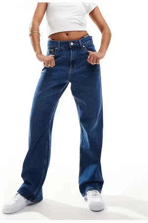 Tommy Hilfiger Betsy mid rise straight jeans in dark wash