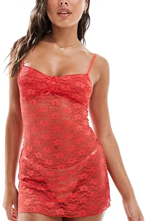 Wild Lovers Exclusive lace mini dress in strawberry