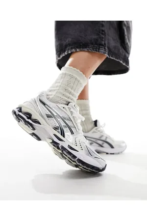 Asics Gel-Kayano 14 trainers in white and navy
