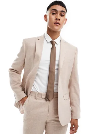 ASOS Slim fit wool mix suit jacket in tweed