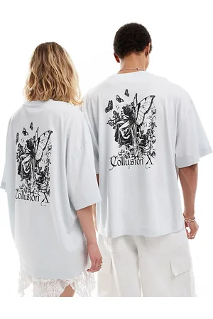 COLLUSION Unisex fairy back graphic t-shirt in