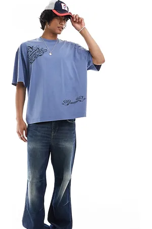 COLLUSION Oversized cupid graphic t-shirt in steel