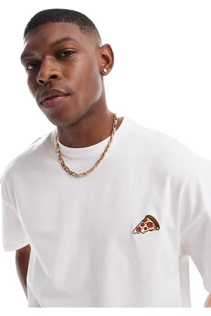 Threadbare Oversized pizza embroidery t-shirt in