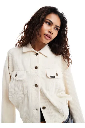 Lee Batwing cord Rider jacket in cream