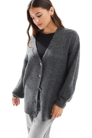 Cotton On Cotton On oversized cardigan in charcoal marl