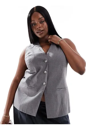 ASOS Curve longline waistcoat in