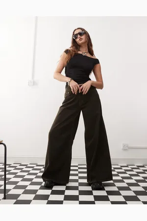 Weekday Telescope mid waist extreme baggy jeans in