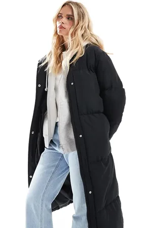 Threadbare Petite maxi puffer coat with hood in