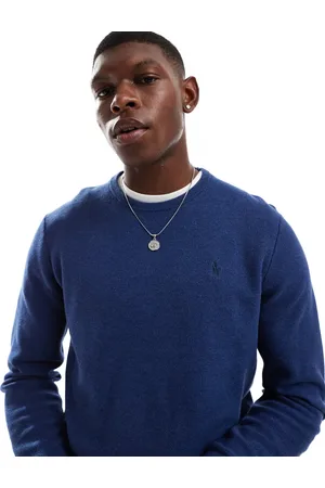 Ralph Lauren Icon logo cotton knit jumper in marl