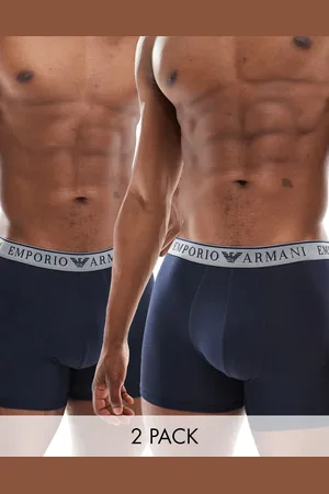 Armani Exchange Emporio Armani bodywear 2 pack boxer in with logo waistband
