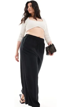 Yours Wide leg pull on trousers in