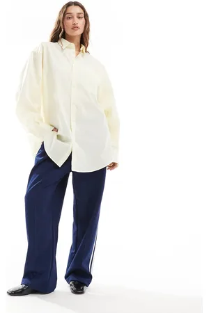 COLLUSION Oversized shirt in buttermilk