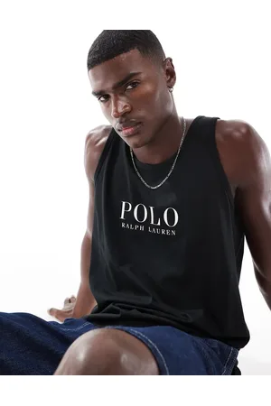 Ralph Lauren Lounge vest with chest text logo in