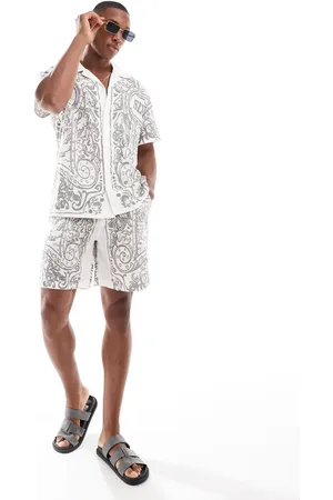 Sixth June Co-ord printed linen shorts in