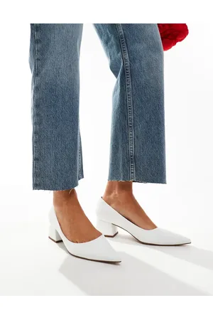 ASOS Saint block mid heeled shoes in
