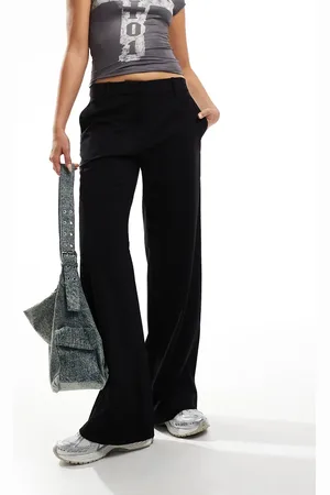 Weekday Emily low waist trousers in