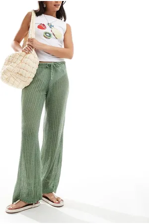 Pull&Bear Crochet beach trousers in