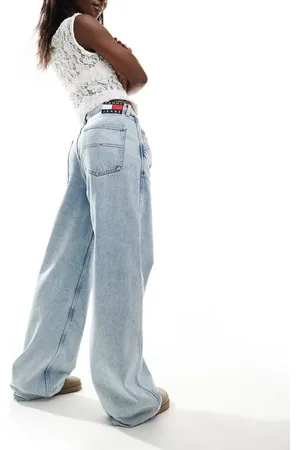 Tommy Hilfiger Daisy low rise baggy jeans in light wash