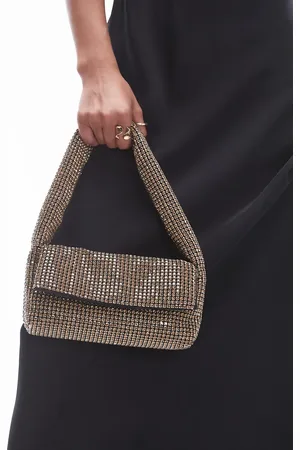 Topshop Shelly embellished shoulder bag in