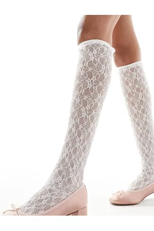 Reclaimed Lace knee high socks in
