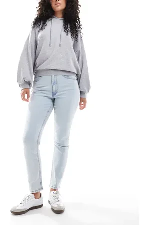 ASOS Hourglass slim fit comfort mom jeans in light