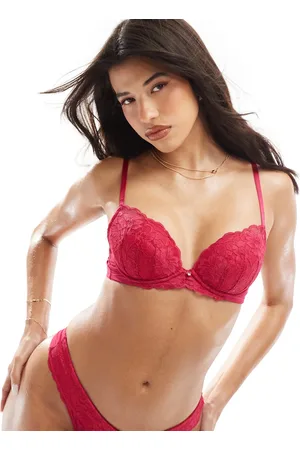 Ann Summers New sexy lace padded plunge bra in bright