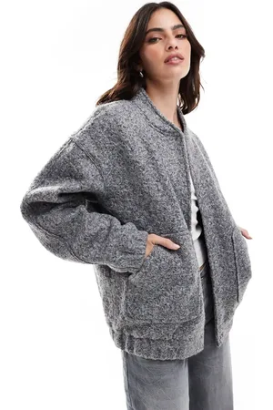 VERO MODA Slouchy textured bomber jacket in medium
