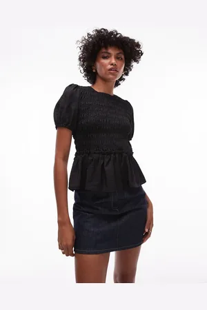 Topshop Shirred top in