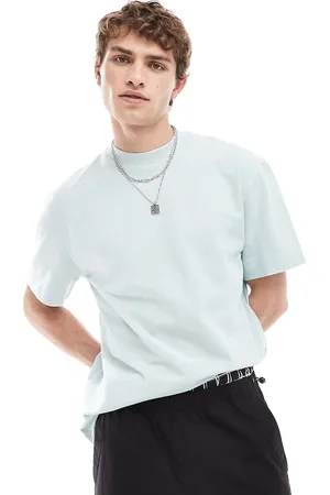 COLLUSION Oversized pique textured t-shirt in light