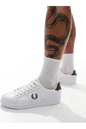 Fred Perry B721 leather trainers in and green