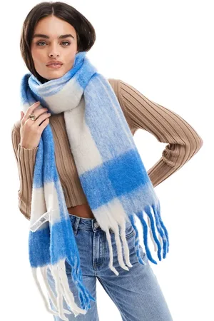 Object Chunky tassle scarf in check