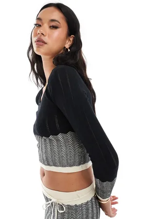 River Island Chevron knit top co-ord in
