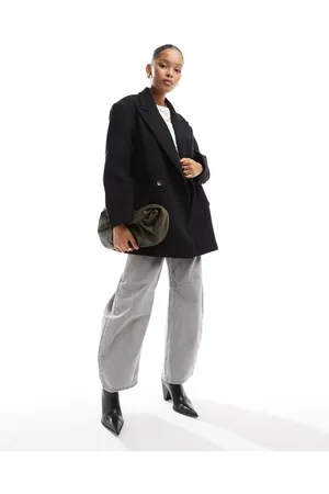 Bershka Boxy oversized tailored coat in