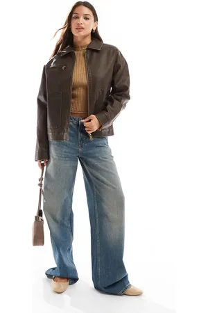 Cotton On Cotton On leo faux leather jacket in washed