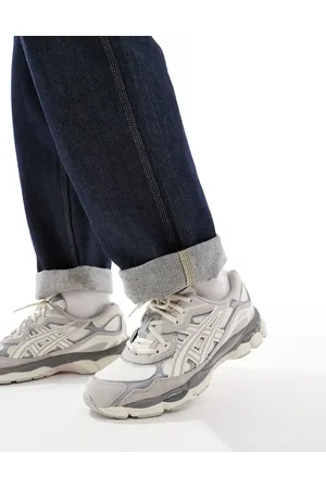 Asics Gel-NYC unisex trainers in off and muted pink
