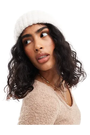 ASOS Wool mix beanie in cream