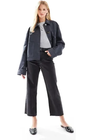 ASOS Cropped comfort stretch straight leg jean in